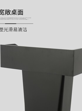 白色户外不锈钢演讲o台发言台迎宾台接待物业登记礼宾台咨客泊车