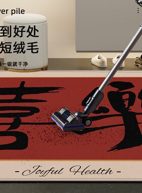 2024新款g红色耐脏防滑大门口入户垫喜庆可定制玄关地垫室内外蹭