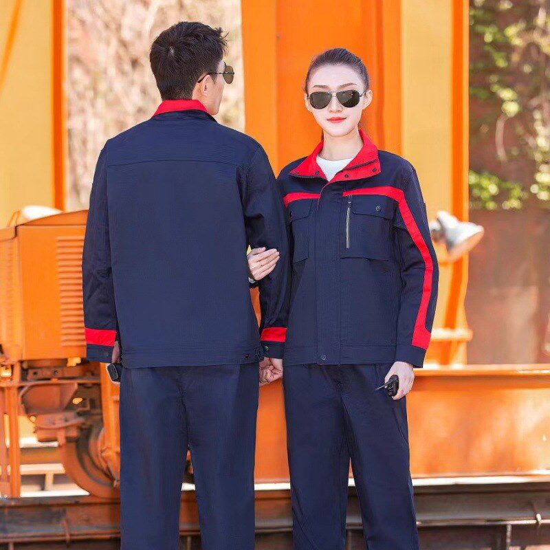 春秋款工作服定制套装男工装耐C磨耐脏车间厂服工地劳保服印制