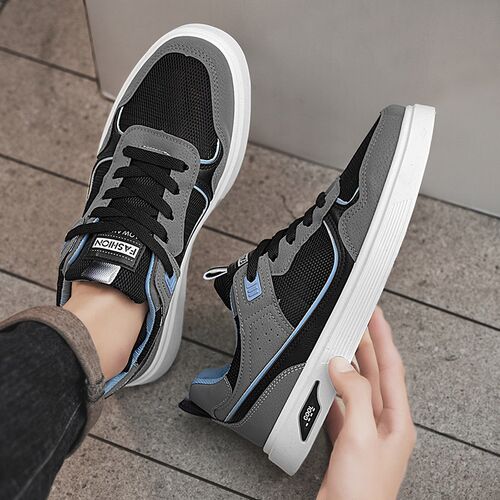 夏季透气板鞋大码男鞋45r网面鞋46鞋子男款47男士休闲鞋48大号网