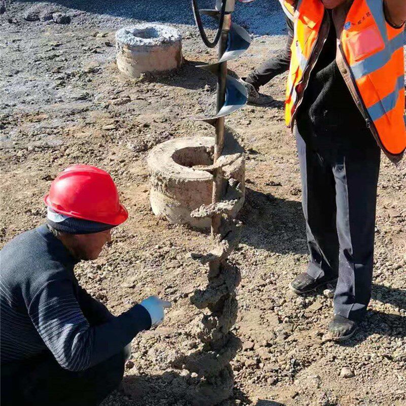 人工手搅管桩掏土机可延t长钻杆桩芯掏泥机分节对接挖孔取土工具