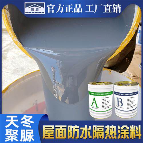 天冬聚脲楼顶防水补漏材料补漏王屋顶K裂缝平房屋面隔热免砸砖