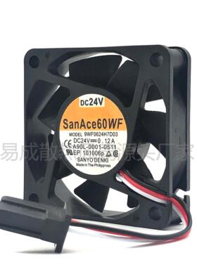 SanAce60WF 9WF0624H7D03 DC 24V 0.12A 数控全新三洋散热风扇