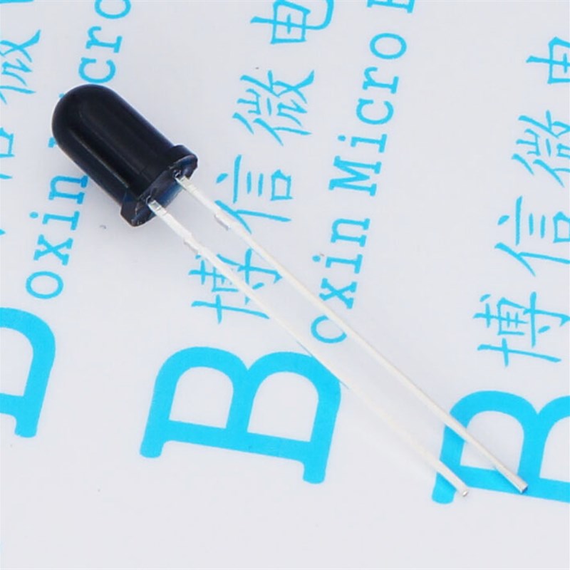 单个 黑色 F5 直径5MM 940nm 红外接收管 黑色光敏二极管 LED