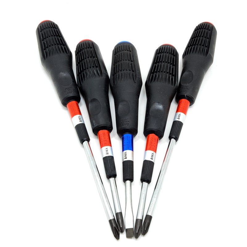 日本ANEX安力士进口绝缘螺丝批起子NO3900带敲击防油橡胶柄螺丝批