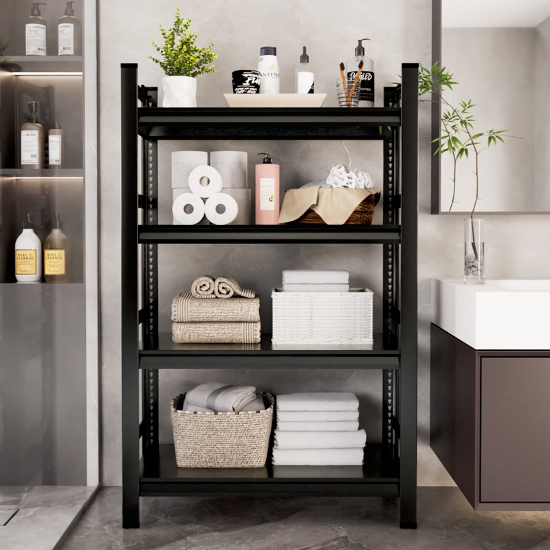 浴室多层落地置物架卫生间脸盆架储物架洗手间可移动带轮收纳架子