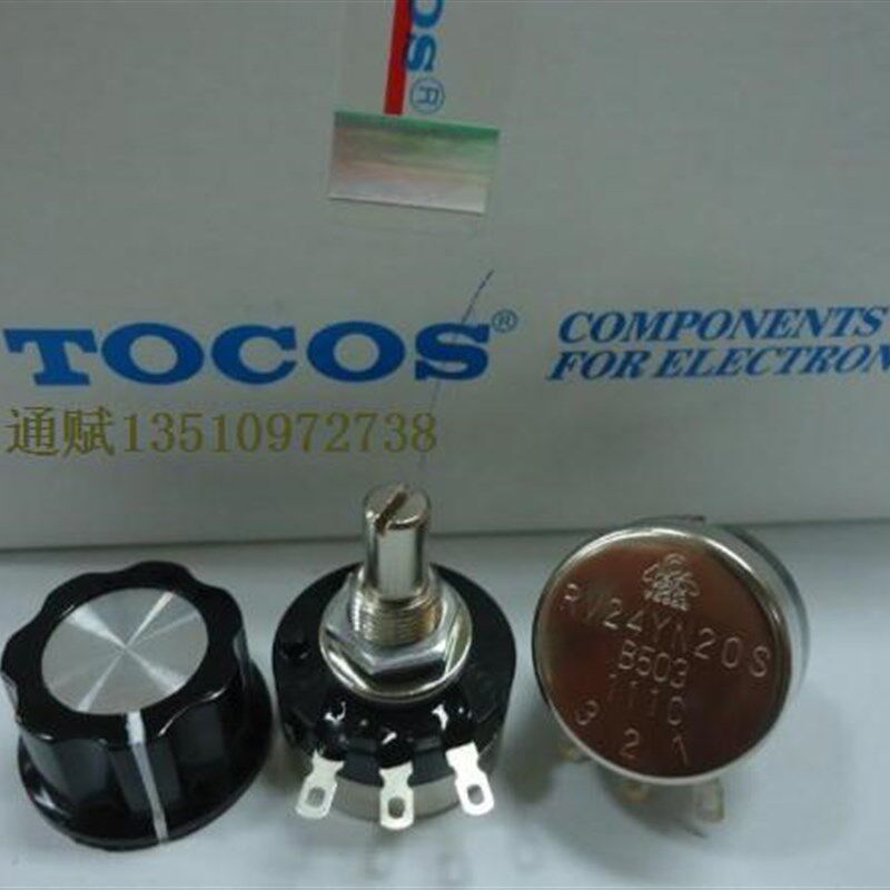 日本TOCOS进口原装电位器系列RV24YN-1K,2K,5K,10K,50K,100k 配帽