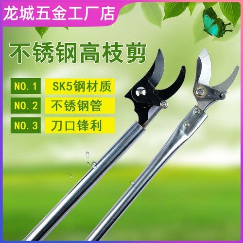 德国进口高枝剪伸缩杆高空剪树枝专用剪刀加长剪子修树技神器枝剪