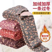 外穿奶奶棉裤 新款 高腰显瘦修身 加厚保暖裤 女士双面花中老年棉裤