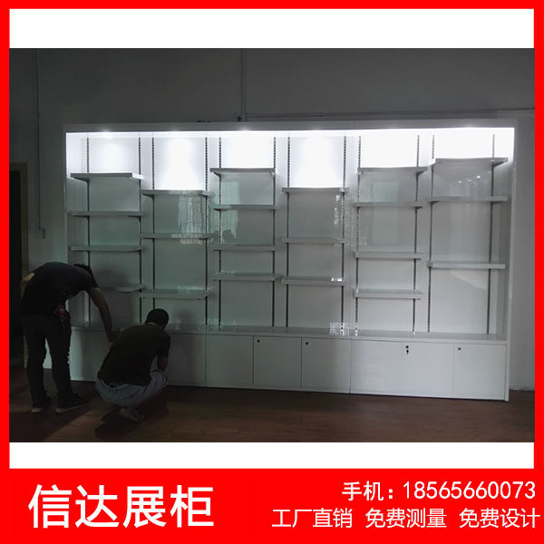 木质烤漆精品展示柜产品柜v展示柜商用饰品展柜定制柜带灯墙柜