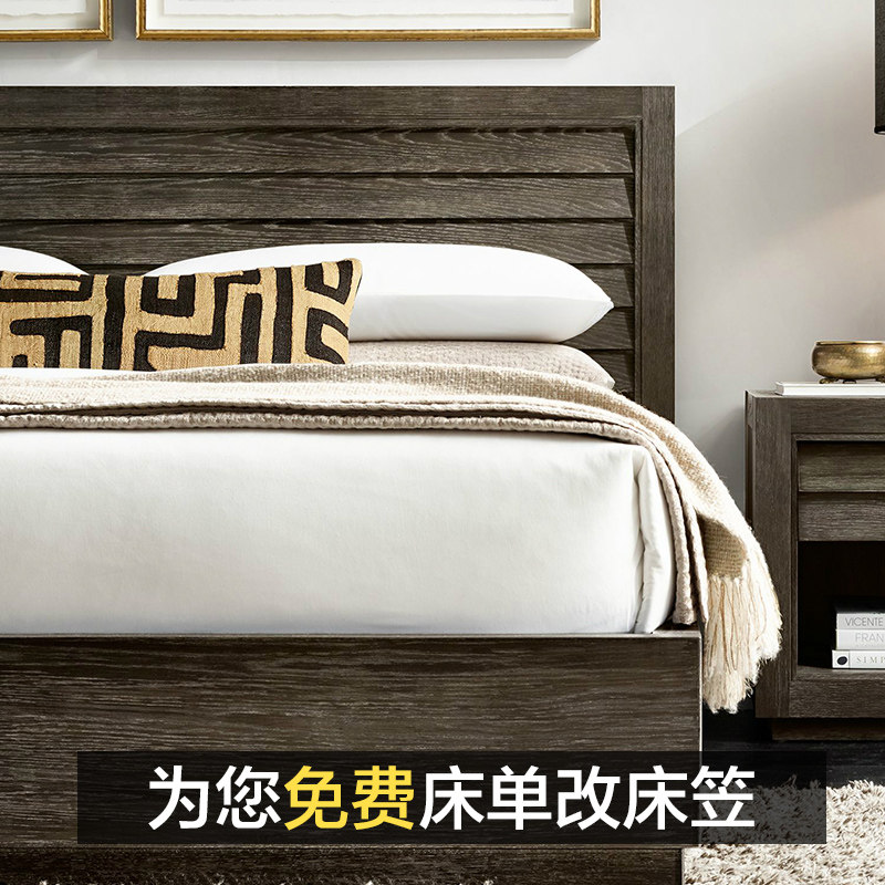 春秋冬全棉磨毛四件套保暖简约欧式纯色床上W用品素色被套