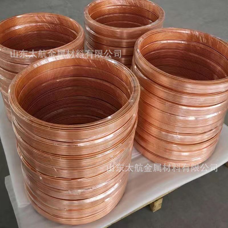 紫铜盘管T2散热毛m细铜管C1100空调制冷软态蚊香盘管加工定制