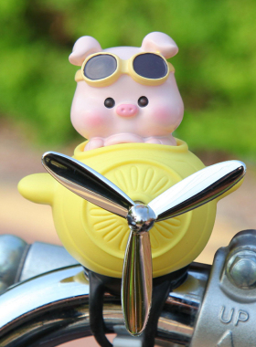 电动车装饰小配件摆挂件儿童自行车摩托装饰公仔公路电瓶平衡风车