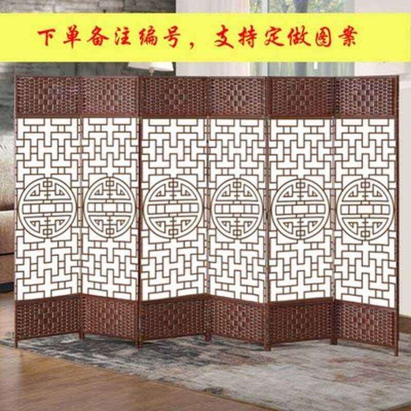 中式屏风隔断g客厅简约现代双面布艺酒店办公可折叠玄关移动折屏