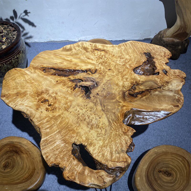 香杉木瘤原木根雕茶几风化木家具杉木瘤疤茶N几樱木老料随型干泡