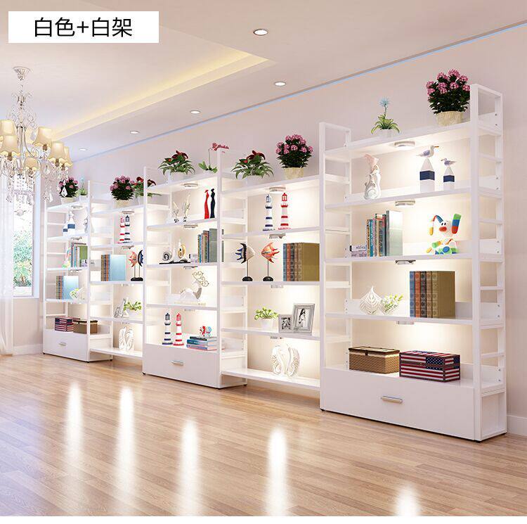 多层客厅置物架组合落地书架阳台收纳陈列储物Q货架隔断铁艺展示