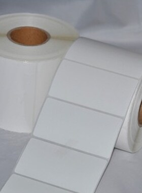 铜版纸白标白色标签打印纸条码贴80*40*20*25*30*35*R45*50*60*70