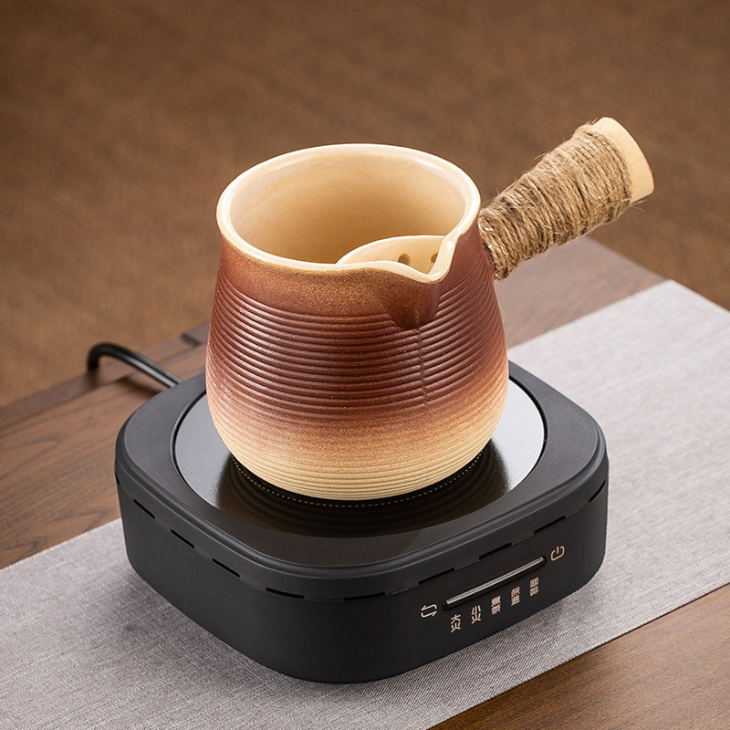 新款网红围炉煮茶罐罐茶壶家用室内自动黑晶M炉烤奶烤枣煮茶器套