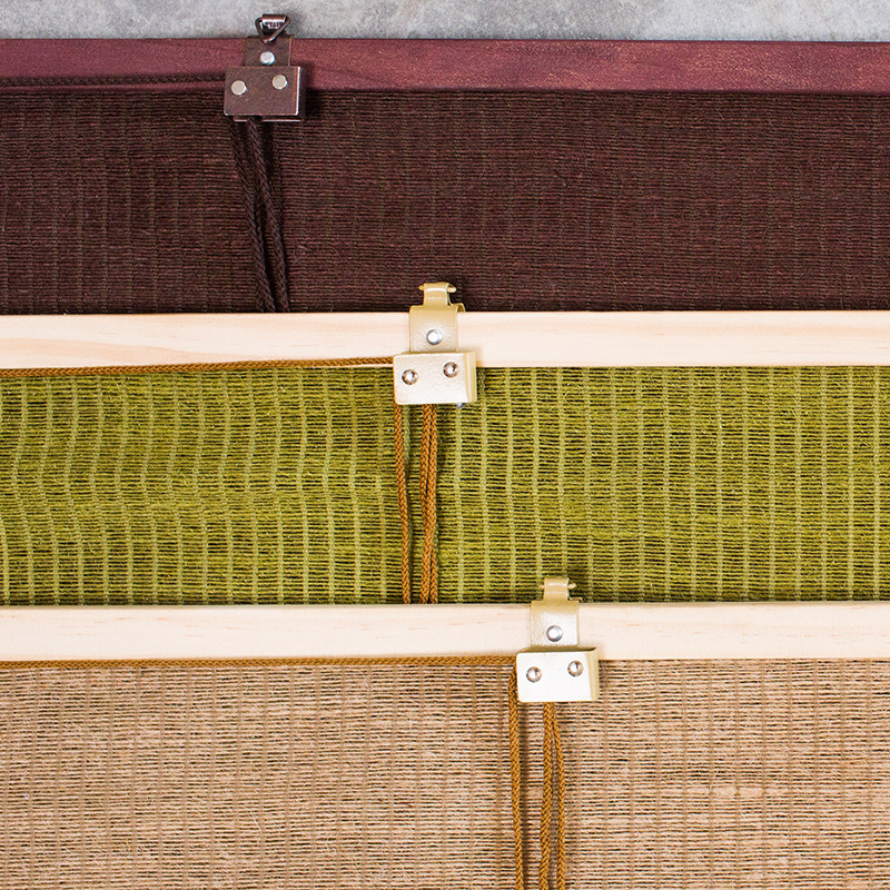 日式窗帘 隔断帘子 手工亚麻 卷帘门帘 半遮光X通风透气定制