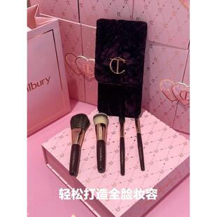 英国CT便携迷你化妆刷散粉刷腮红刷眼影刷粉底刷套装带迷你刷包
