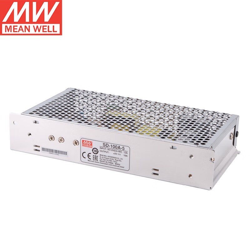 台湾明纬SD-100A-5 DC-DC直流转换开关电源12V变5V18A输出