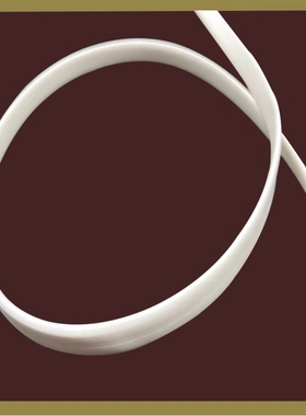 梅花管线号管号码管白黄色彩色标识管PVC内齿套管扁型印字扁口