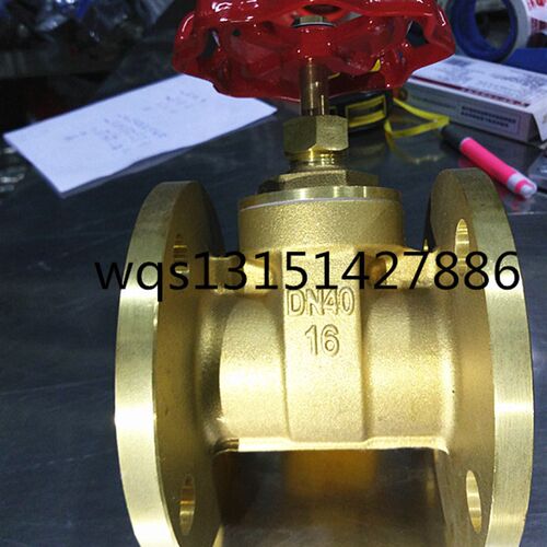 法兰铜闸阀黄铜法兰闸阀106铜杆Z15W-16T铜芯DN50 80 100 150 200