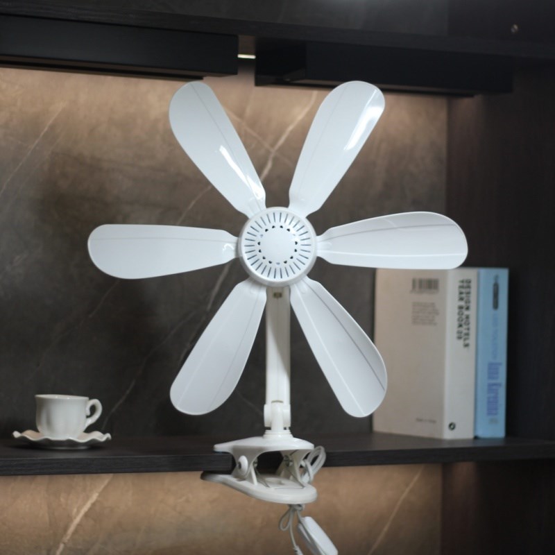 学生宿舍小型夹扇家用大风力卧室床上静音小风扇迷你夹挂式电风扇