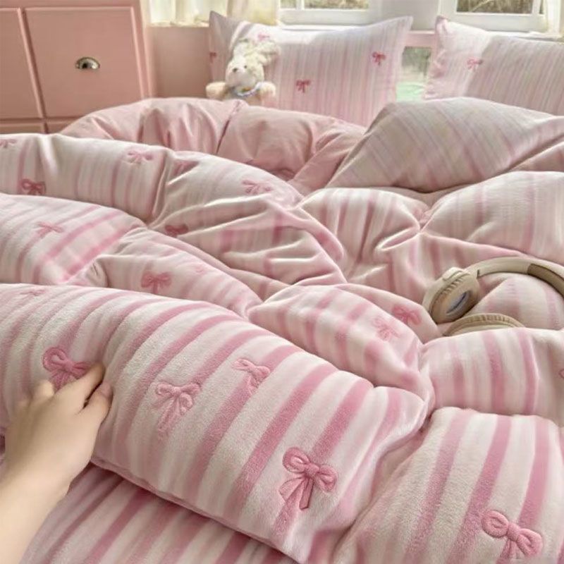 加厚牛奶绒被子加绒加厚保暖家用秋冬学生宿舍新款牛奶绒被子