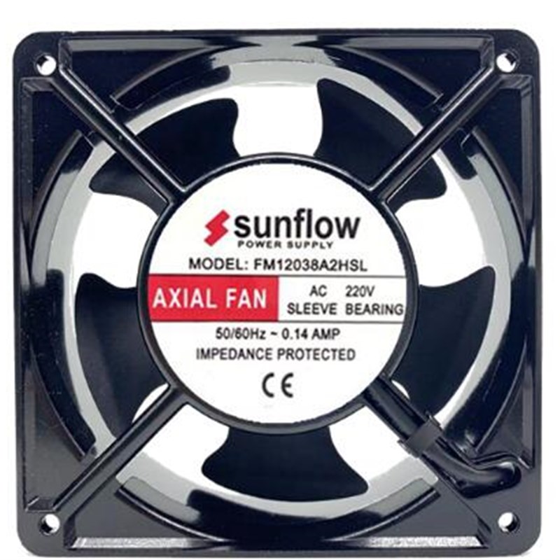 全新 sunflow FM12038A2HSL 220V 0.14A 12CM 12038 轴流散热风扇
