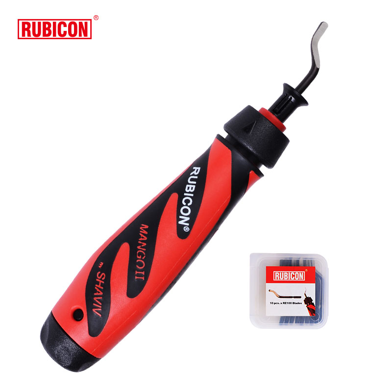 日本罗宾汉RUBICON 进口刮刀修边刀铝铜材塑料修边器套装RE-100SP