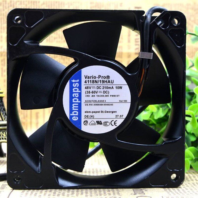 4118N/19HAU 48V 10W全新12厘米12038进口设备喷雾机防水散热风扇