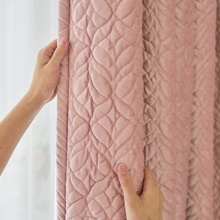 加厚隔音窗帘全遮光卧室客厅阳台吸音超厚双层降噪隔热W2023新款