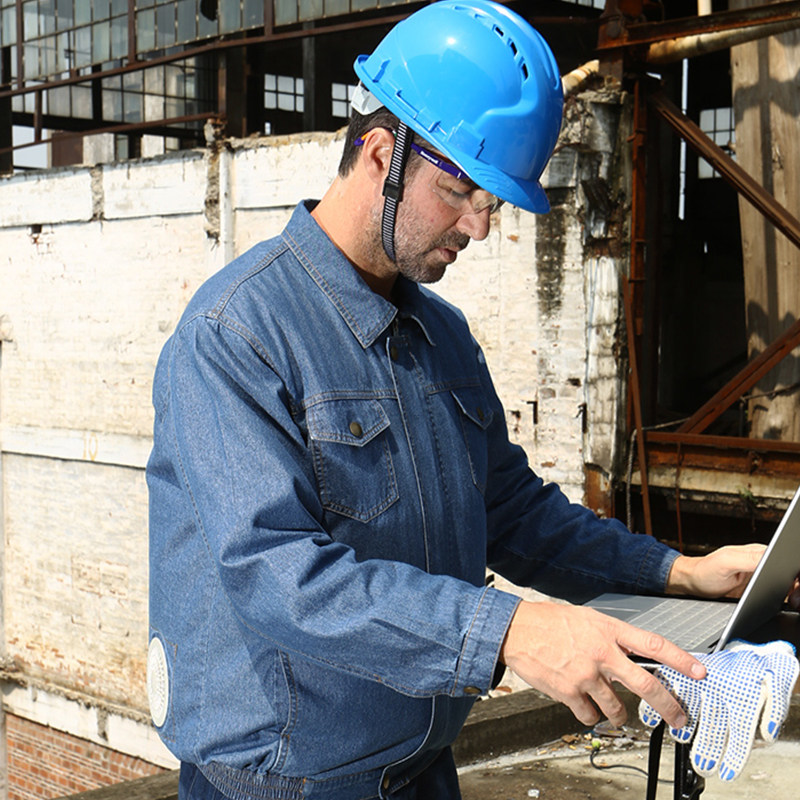 空调服男制冷衣夏k季防暑降温服劳保户外工地工作服薄款换洗风扇