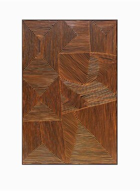 橙色线条a沙发背景墙画定制装饰画客厅画餐厅大尺寸落地挂画定制