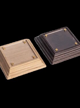 二维码展示牌g实木底座门牌指示标志导视牌导向收银付款收款码