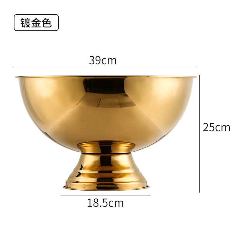 不锈钢香槟盆冰桶酒吧冰粒v冰镇冰酒桶啤酒红酒冰块冰的桶宾治大