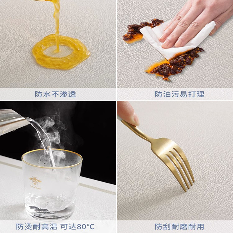 椭圆形伸c缩餐桌桌垫矽胶摺叠圆桌垫子防烫免洗新中式桌布防水防