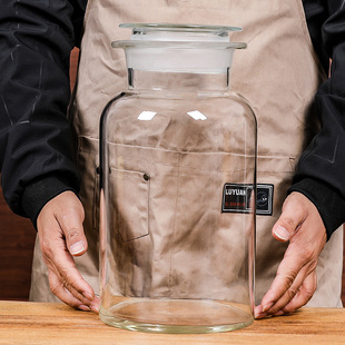 加厚酒坛带龙头泡酒玻璃瓶密封10斤20高硼硅无铅家用药酒专用酒瓶