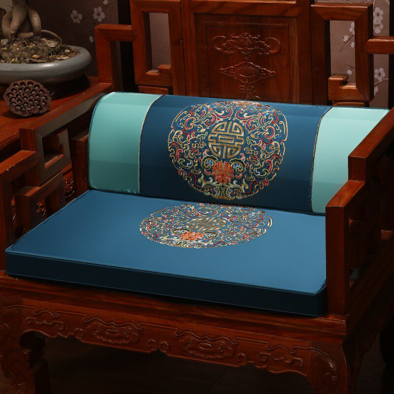 中式红木椅垫坐垫加厚沙发垫实木家具G茶椅餐椅圈椅太师椅腰垫靠