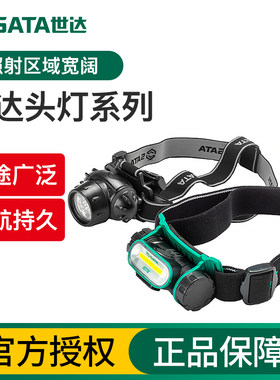 世达头灯LED强光充电超亮