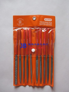 正品中日合资日本壶三TSUBOSAN 3*160mm 10支套装 塑柄整形锉 SNF