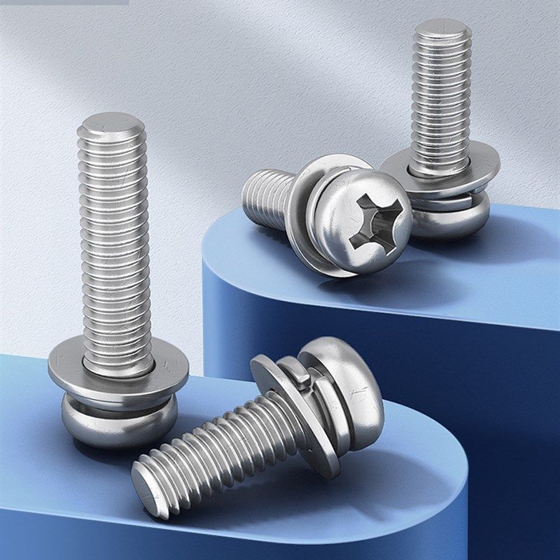 304不锈钢组合螺丝圆头三组合螺钉十字盘头平弹垫片M2M3M4M5M6M10,机械设备,矿山专用设备,淘宝优惠券,粉丝福利购,淘宝优惠卷