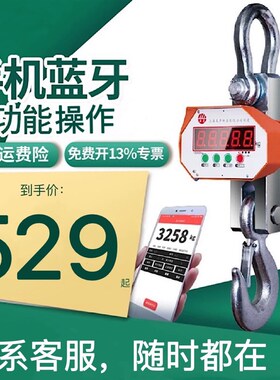 上海友声OCS12351015t吨电子吊秤吊磅称行车吊钩秤带蓝牙带打印