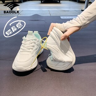 软底运动鞋女款2025新款春夏季休闲女鞋子超轻白T色轻便减震跑步