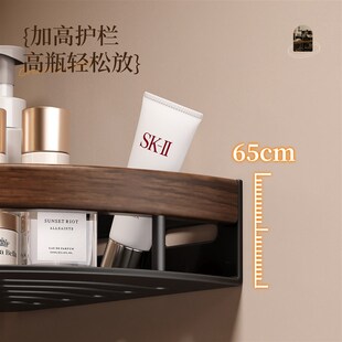 浴室置物架免打孔三角篮卫u生间高级感墙上转角洗漱收纳墙角洗浴