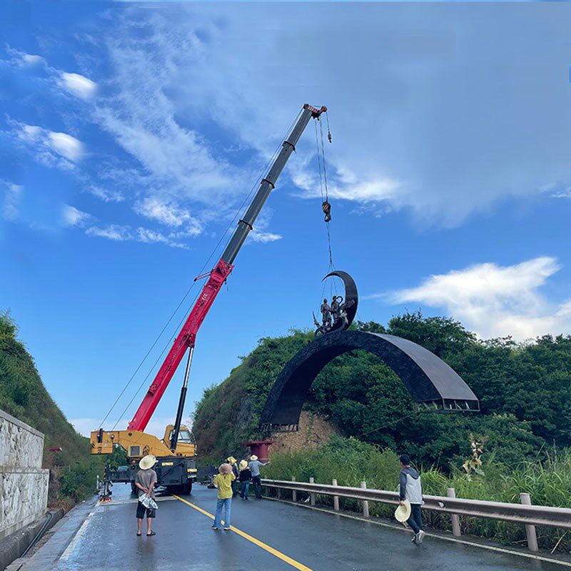锻铜雕塑鹊e桥相会手工锻造中式室外公园改造全程无忧安装服务