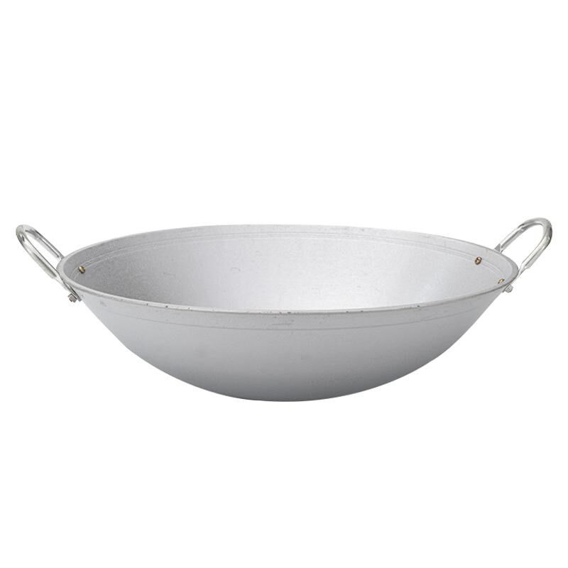 商用烧龙虾专用锅老式铝锅加厚y饭店厨师炒菜锅无涂层大容量铝马