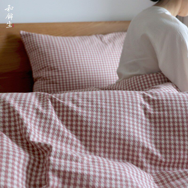 和锦生四件套全棉老粗布床上用品套I件老棉布加厚厚实怀念