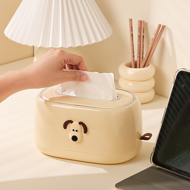 精致纸巾盒网红款客厅奶油风壁挂式D抽纸盒带弹力托高级感桌面茶
